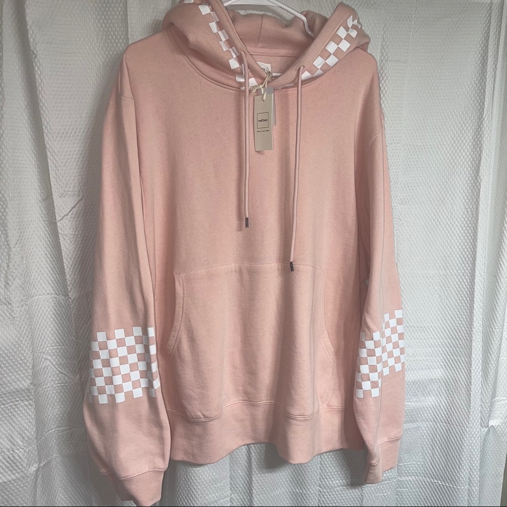 NEW! Reflex Baby Pink checkered hoodie